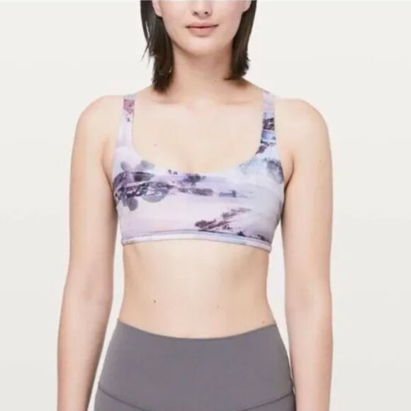 Women Lululemon Free To Be Bra Wild Light Support Sunrise Silhouette Multi Sz 8 - Picture 1 of 5